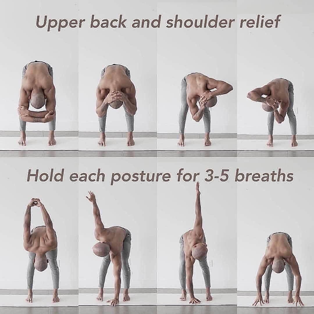 The_Healthy_Man's tweet image. Exercises to relieve back and shoulder pain...