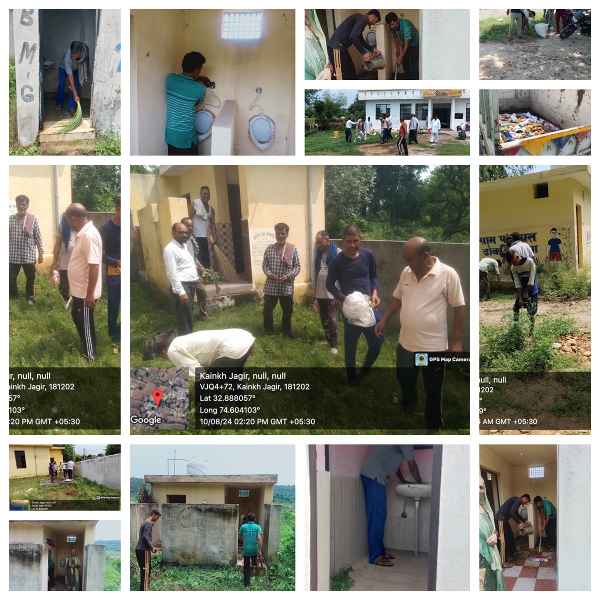 BdoBhalwalBr's tweet photo. Repair and Cleanliness Drive in Sanitation Assets of all Panchayats of Block Bhalwal Brahmana was conducted today on 10th Day of the ongoing Swachhata Pakhwada 2024.

@OfficeOfLGJandK @dmjammuofficial @acp_jammu @listenshahid @diprjk @jkrddpr @infjammu @swachhbharat #jammusangram https://t.co/i4cRkFOtp3