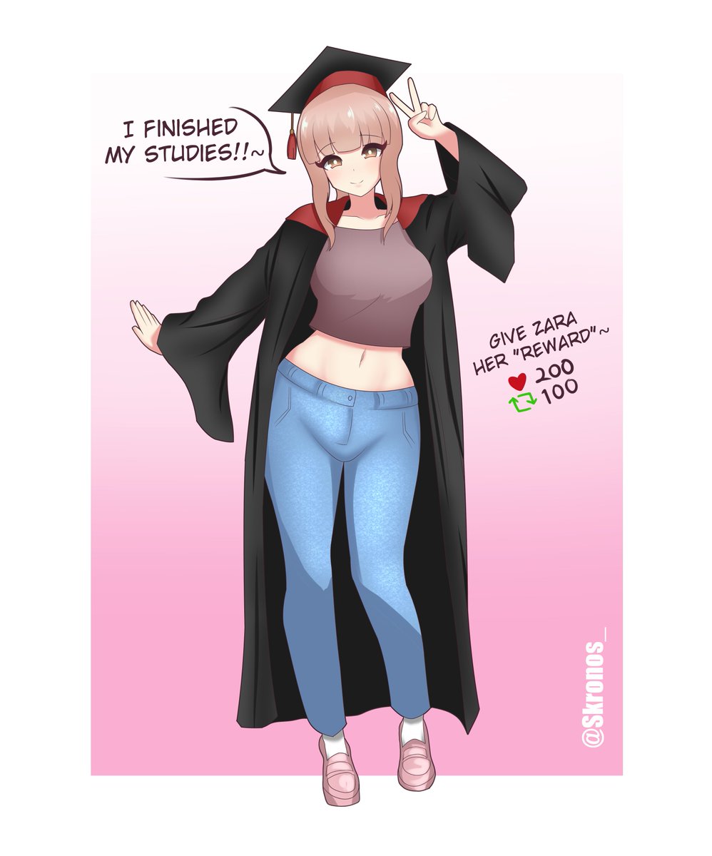 Today Zara finished university! finally she can draw more~ 

Why don't we give her a reward?~

#催眠術 #催眠