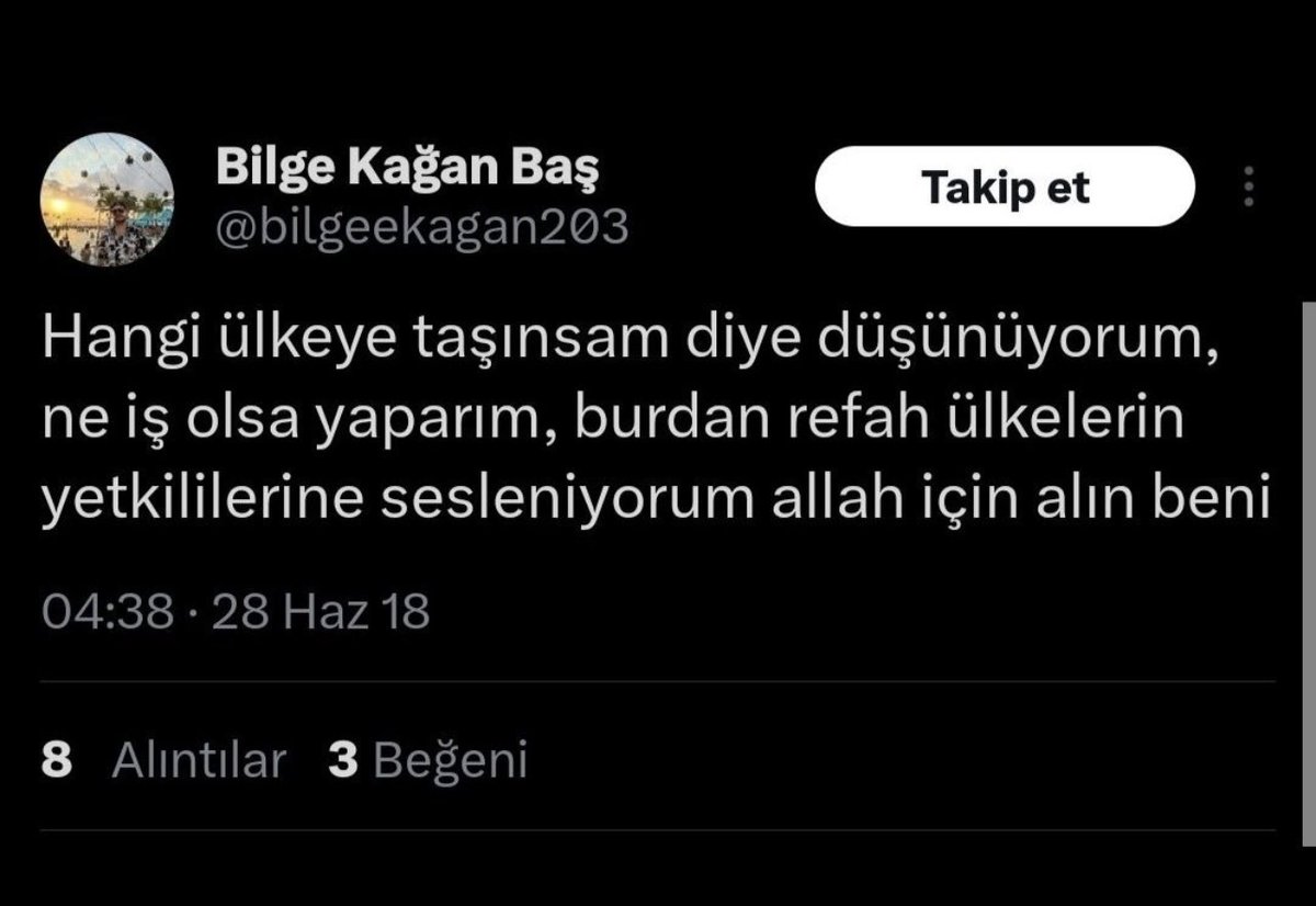 💢Beni bu ülkeden alın diye tweet atanları Bali’den…

💢Havaalanından pasaport arası uçak bileti paylaşıp “Türkiye bir Diş Doktoru kaybetti Ukrayna bir işçi kazandı” diye tweet atanları savaşın ortasında Ukrayna’dan getiren ama kimseye yaranamayan bir ülke..

💢Üstüne bir de