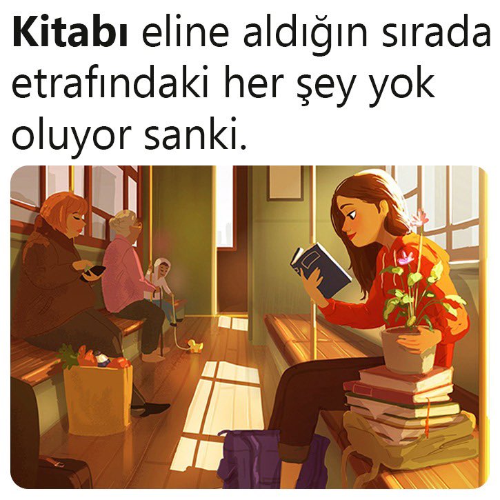 ✍️Kitabı eline aldığın sırada etrafındaki her şey yok oluyor sanki.

#okumak #kitapokumak #editör #kitap #roman #kitapsözleri #kitapseç #kitapseccom