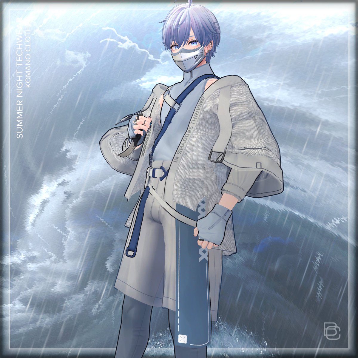 BlueCloud_booth's tweet photo. [SUMMER NIGHT TECHWEAR] 販売を開始しました
多くの関心をお願いします~✨

🎁 RT+ Follow Event🎁
アカウントをフォロー後RTすると08月12日
 3人に[S.N.Techwear]をプレゼントします

BOOTH
https://t.co/fOitVG3XkM

#minase3d #komano #Demian3D #Plushead #Rei3D #VRChat #Maro3D https://t.co/1PpQmWb89H