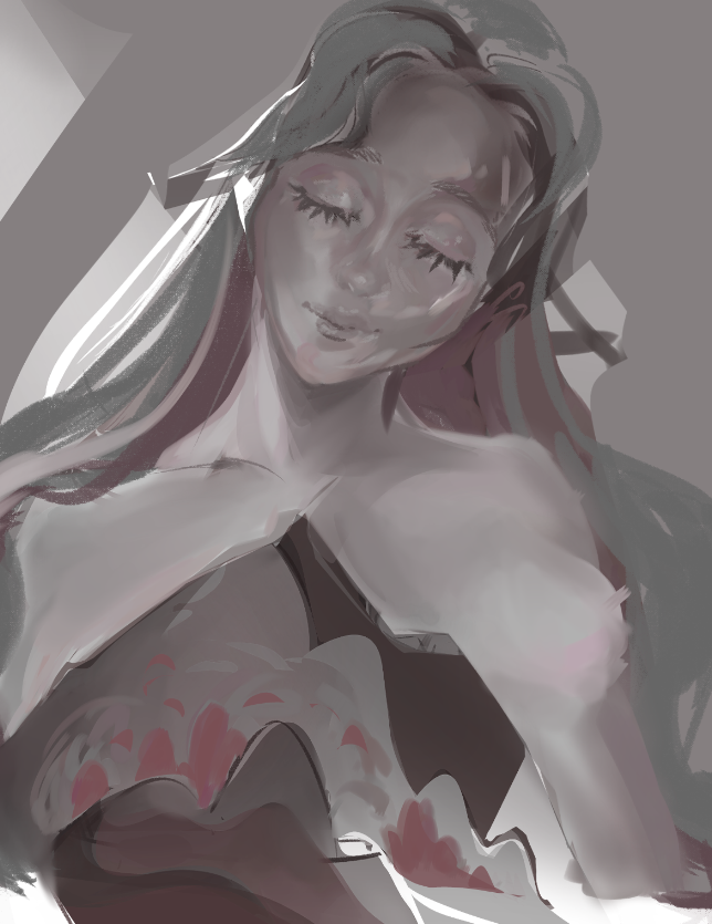 supjiomie's tweet photo. from concept sketches to a final product for the Giant Woman series! The work in progress all streamed on twitch @/supjiomie https://t.co/9oZcw21SUD