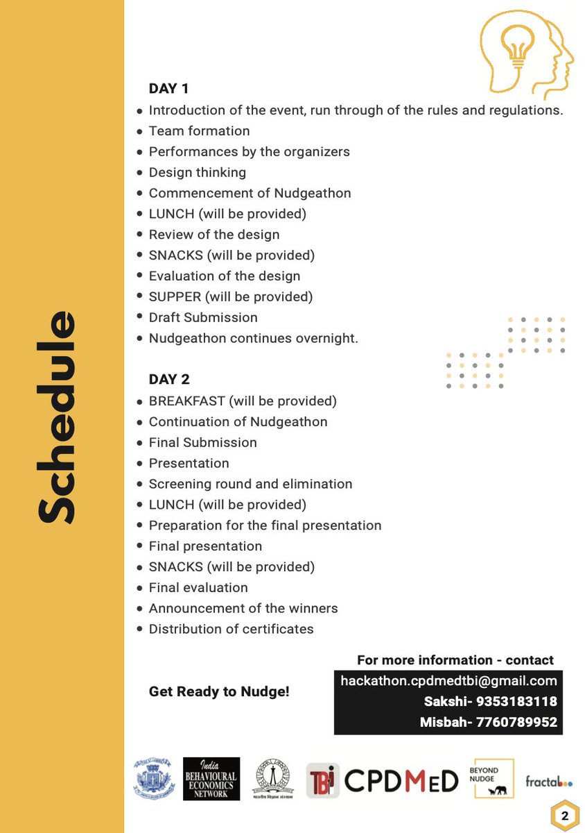 CPDMED_IISc's tweet image. "Get ready to think outside the box at Nudgeathon '24! 🧠💡 Join us at IISc Bengaluru on August 17-18. Whether you're a student, researcher, or professional, this is your chance to collaborate, innovate, and make a difference! Register now and let's nudge the future together!