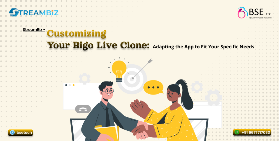 BSEtech's tweet image. StreamBiz - Customizing Your Bigo Live Clone: Adapting the App to Fit Your Specific Needs.

bsetec.com/periscope-clon…

#streambiz #bigolivecloneapp #periscopeclonescript
#livestreamingclone #livestreamingappscript
