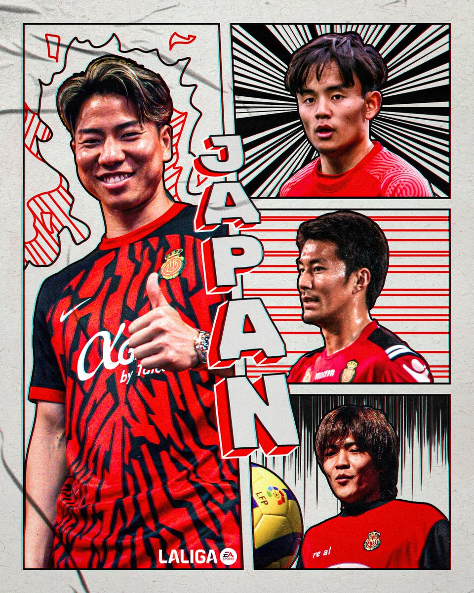 🇯🇵 Okubo 
🇯🇵 Ienaga 
🇯🇵 Kubo 
🇯🇵 Asano

#LALIGAEASPORTS | <a href="/RCD_Mallorca/">RCD Mallorca</a> ❤️