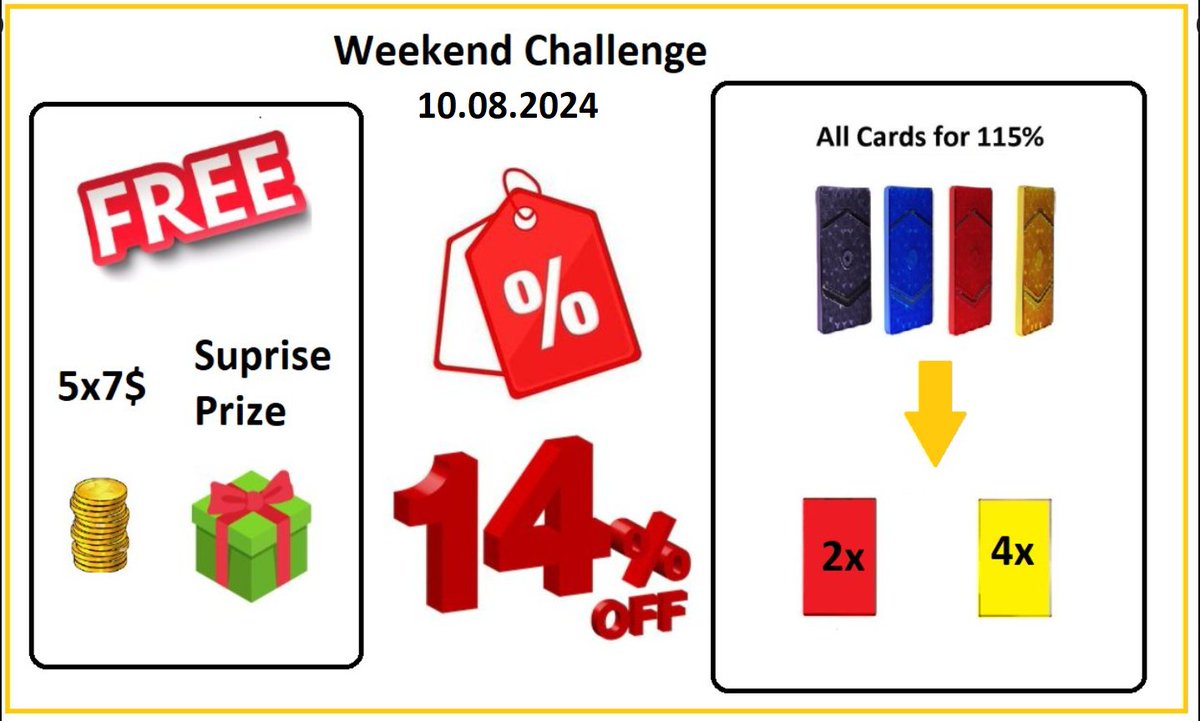 PawelTrader_'s tweet image. Weekend @Sorare Challenge Starts Now 10.08.2024 👀 
1⃣ 2 Rare and 4 Limited random Cards for 6 people who make at least one transaction with me within 24 hours!
2⃣ Swap ALL my CARDS for 115% of Your cards value!
3⃣🆓5 x 7 USD and Surprise Prizes for 6 random people - just write…