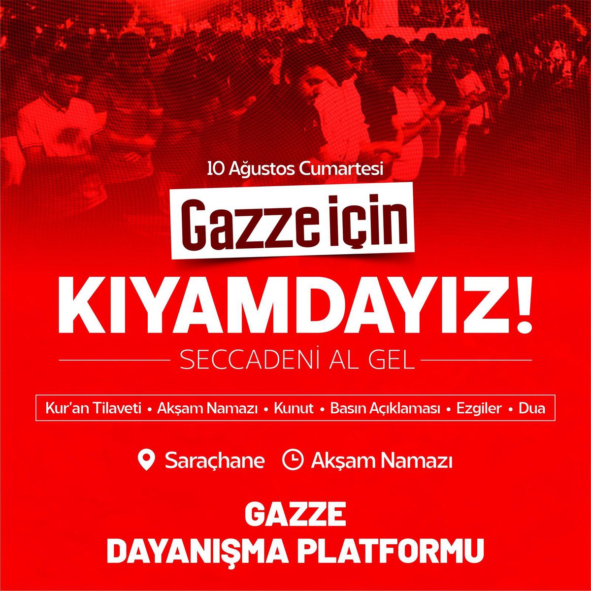tulaygokcimen's tweet photo. Gazze’de katliam var, susma! https://t.co/N9ok12ydqZ