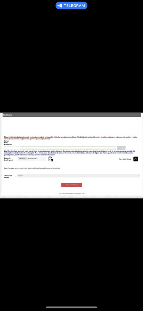 <a href="/Yusuf__Tekin/">Yusuf Tekin</a> Bize çaresizliğin resmini çizer misiniz deseler ancak bu kadar olur derdik
Kontenjan istedik yok
İl emri istedik yok 
Çözüm nedir ? Sayın <a href="/Yusuf__Tekin/">Yusuf Tekin</a> bakanımız