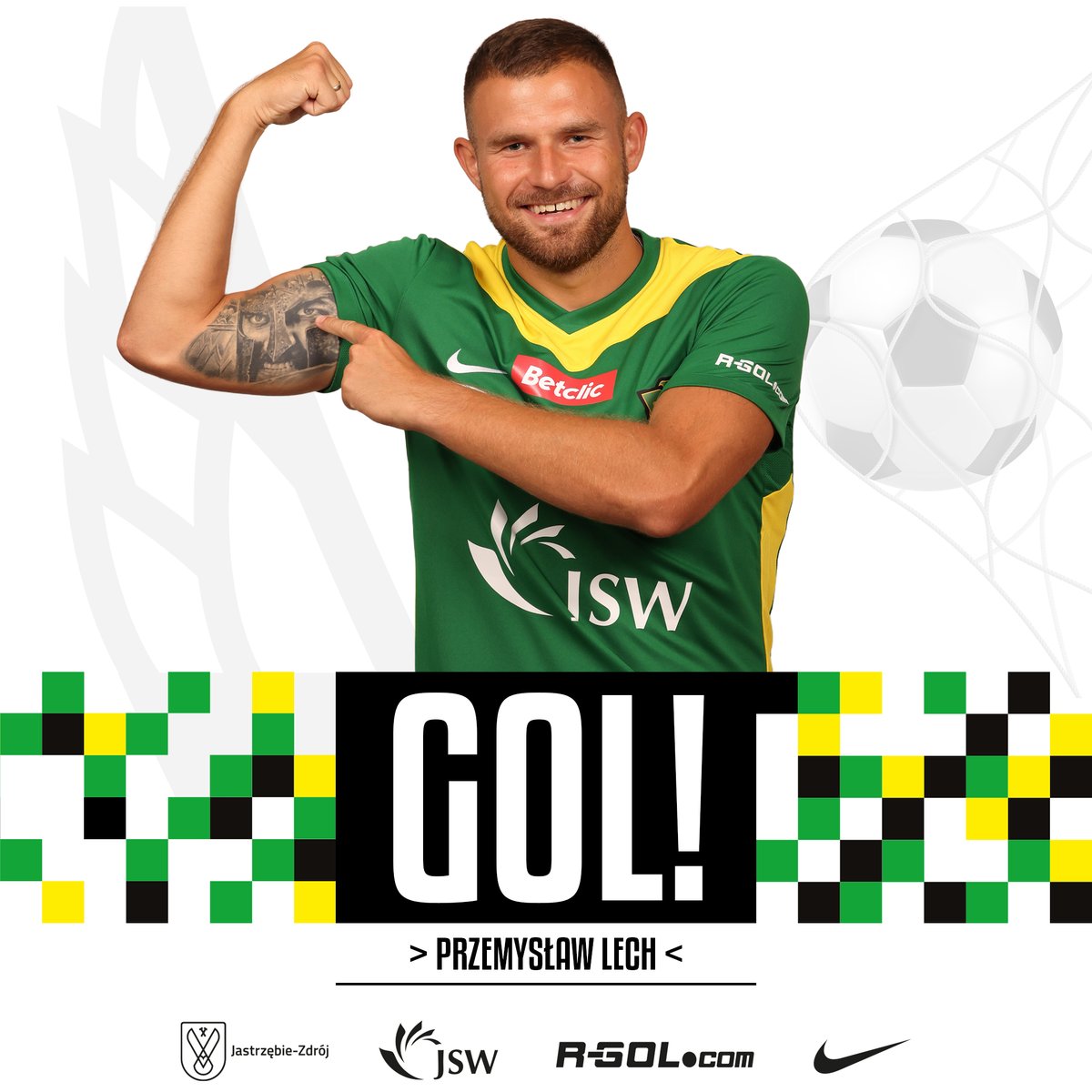 GKS_JASTRZEBIE's tweet photo. 10' | 𝗚𝗢𝗢𝗢𝗟!!!

Najprzytomniej w polu karnym przeciwnika zachował się Przemek Lech i po trafieniu naszego kapitana obejmujemy prowadzenie!

---
#PODJAS 𝟬:𝟭 https://t.co/qhd6icjb9X