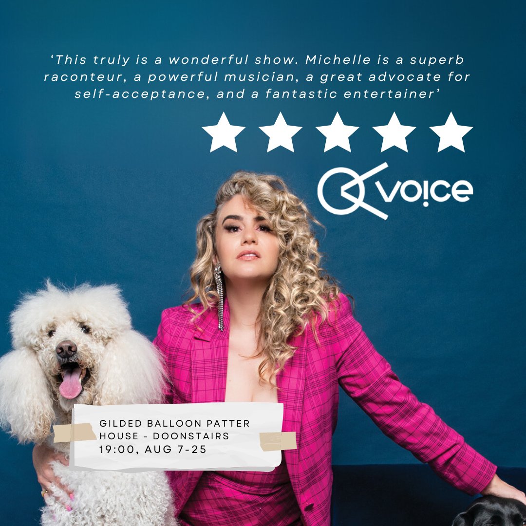PBJ Management (@pbjmanagement) on Twitter photo Michelle Brasier's 'Legacy' has been awarded five stars by Voice Magazine! ⭐️⭐️⭐️⭐️⭐️ <a href="/michellebrasier/">Michelle Brasier</a>
Book to see the show 🎟️ :
tickets.edfringe.com/whats-on/miche…
Read the full article here 👇
voicemag.uk/review/13952/m… Michelle Brasier's 'Legacy' has been awarded five stars by Voice Magazine! ⭐️⭐️⭐️⭐️⭐️ <a href="/michellebrasier/">Michelle Brasier</a>
Book to see the show 🎟️ :
tickets.edfringe.com/whats-on/miche…
Read the full article here 👇
voicemag.uk/review/13952/m…