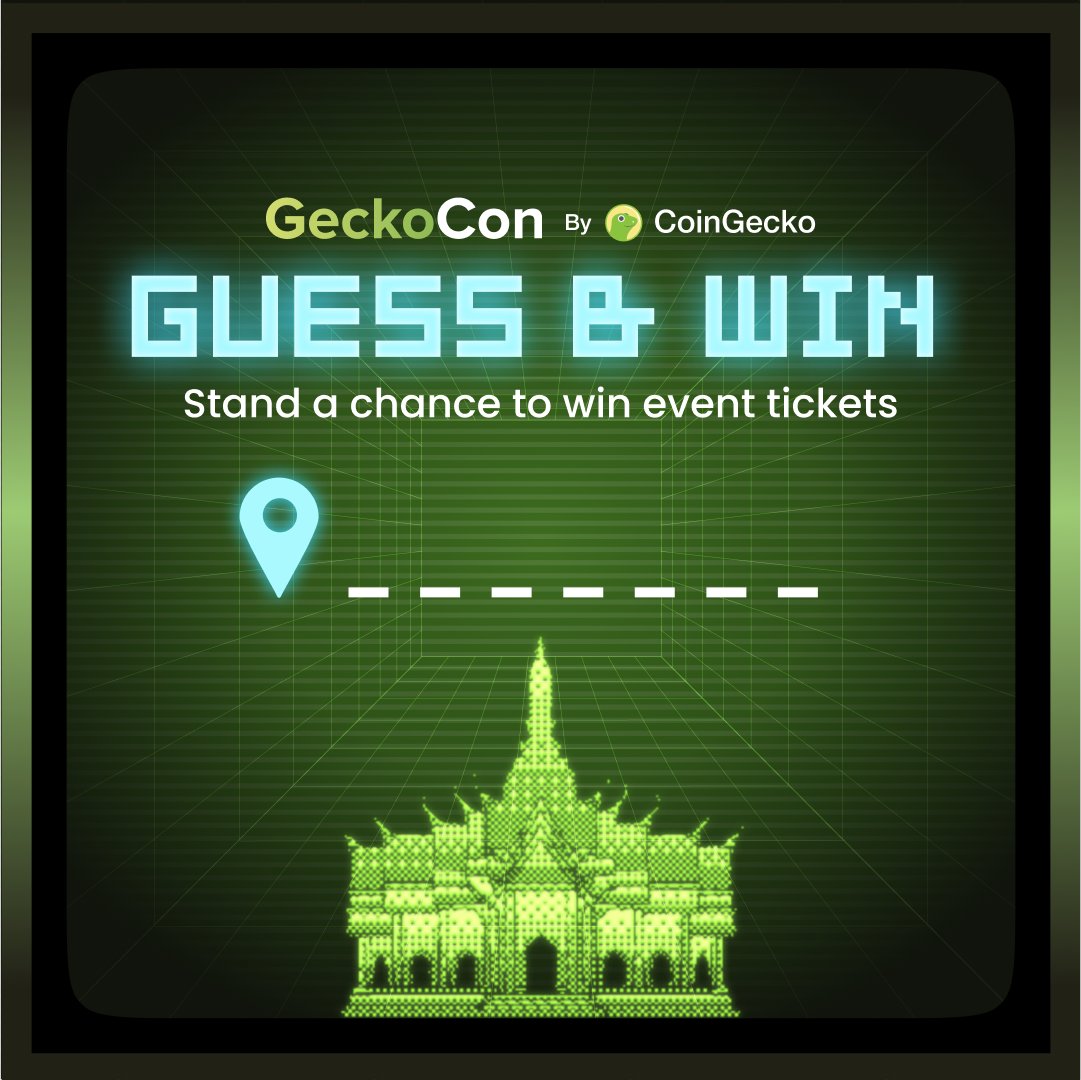 coingecko's tweet photo. SAVE THE DATE: 11th November 2024 🌎

We're launching our first-ever hybrid conference!

Can you guess which city we'll be hosting it in?

• Reply with your guess
• Follow @coingecko
• RT using #GeckoCon2024

30 lucky winners will win exclusive virtual tickets.

Let's go 👇