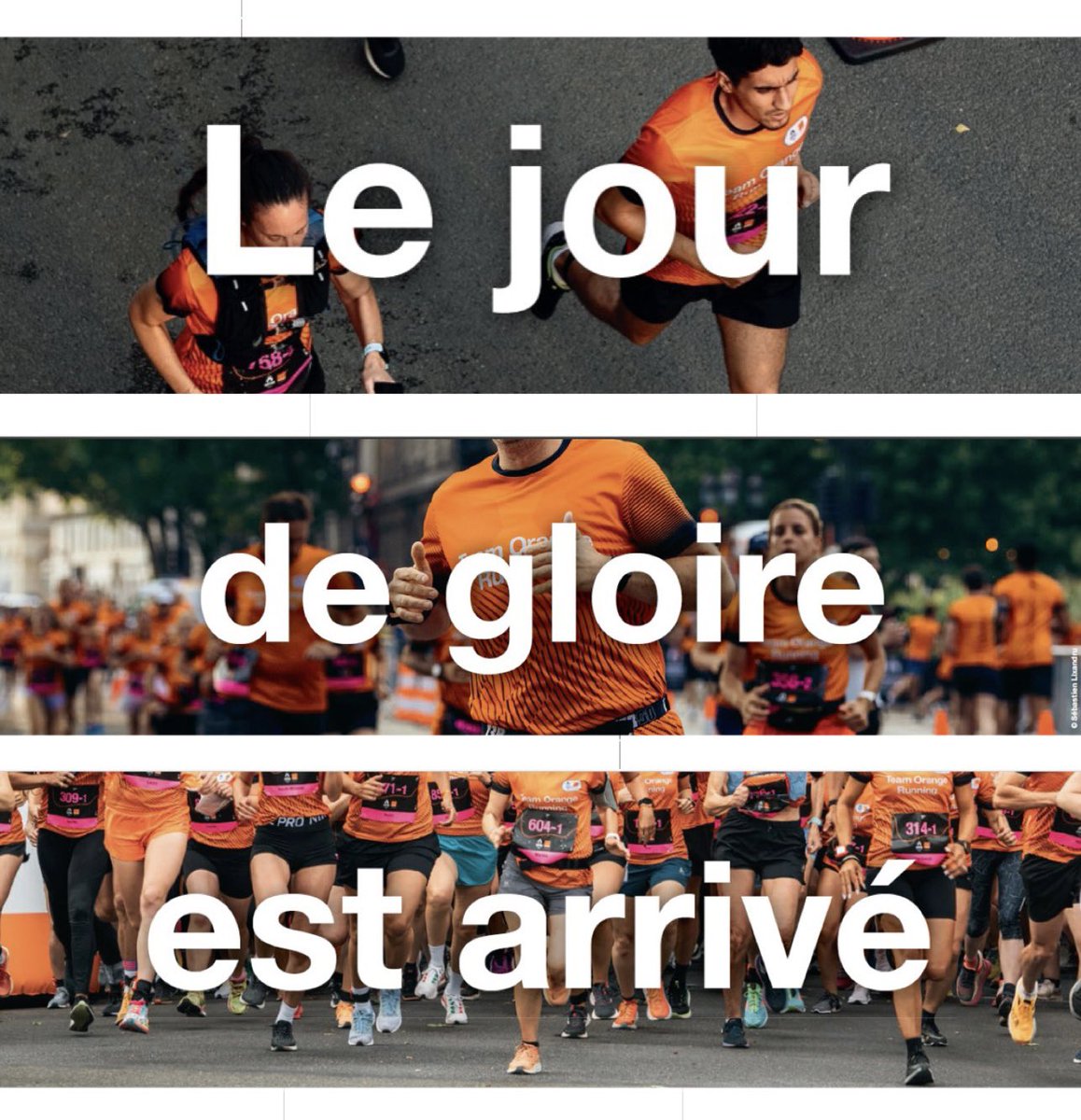 christiane_tran's tweet photo. Jour J 🔥
Soir S ⭐️
10 août 2024

Une soirée Unique. Mythique. Olympique. 

On sera là, à l’arrivée pour célébrer tous les passionné.e.s de running 🙌

@orange parrain officiel du #MarathonPourTous de #Paris2024

Inspirer. Accompagner. Récompenser. 
By #TeamOrangeRunning https://t.co/mOUvxoLsFT