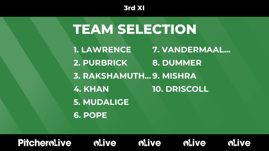 Today's 3rd XI team selection #Pitchero
bromleycricketclub.com/teams/260770/m…