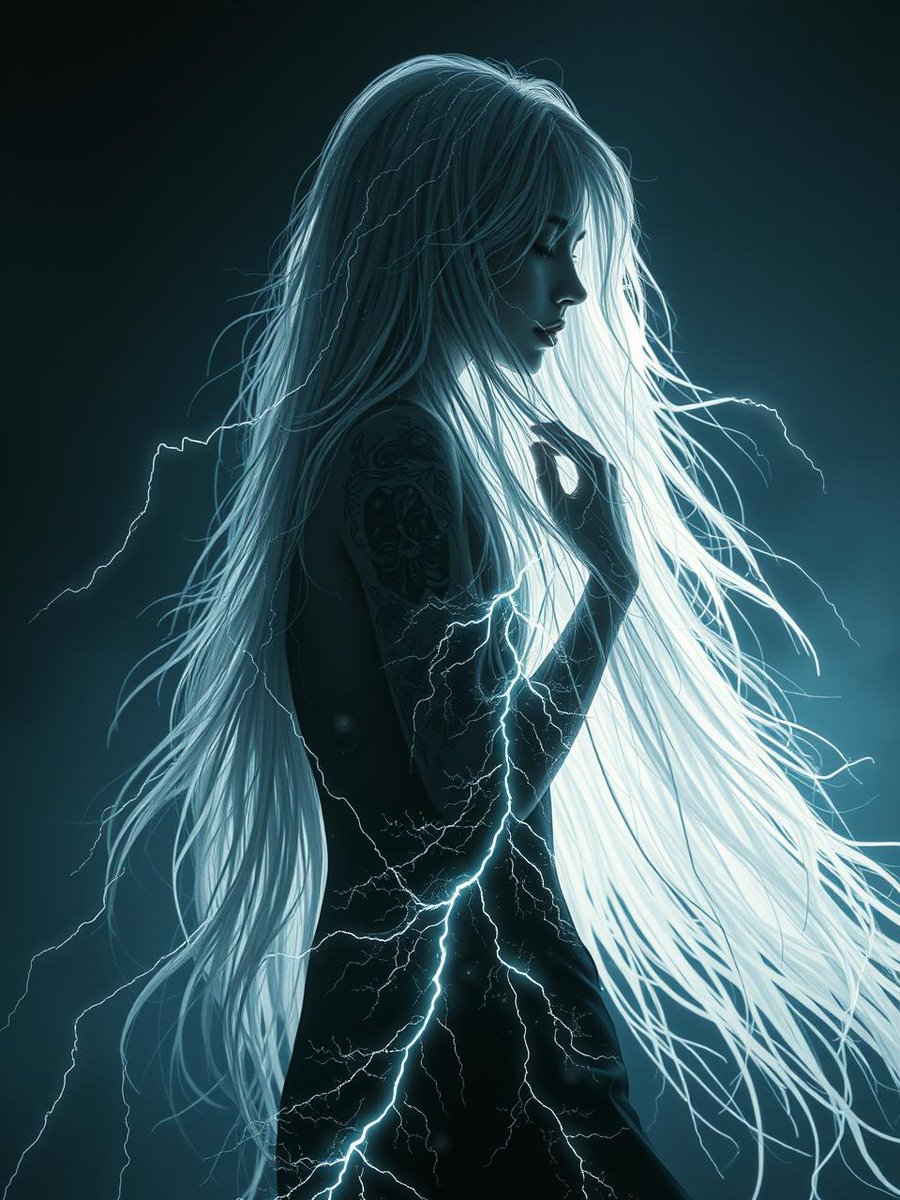 "Stunningly Detailed Concept Art double exposure of a beautiful lightning goddess Full body silhouette styled long heavy..."

gencraft.ai/p/vbhiDw

#gencraft #socialai #aicreators #ai #art #aiart #AIGen #aiadventures #AIArtGallery #AIArtwork #stablediffusion