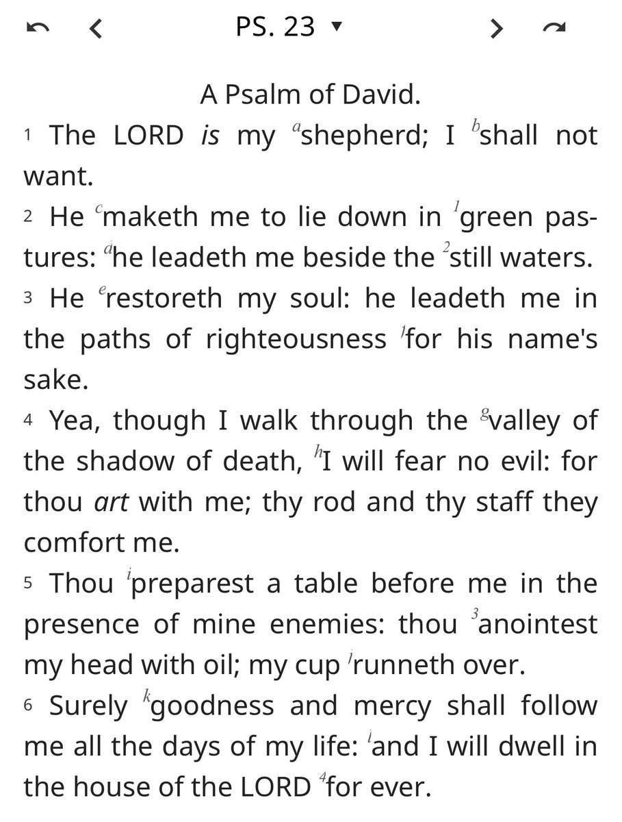 S_t_e_p_h_a_n_e's tweet image. Psalm 23 #KJB #KJV