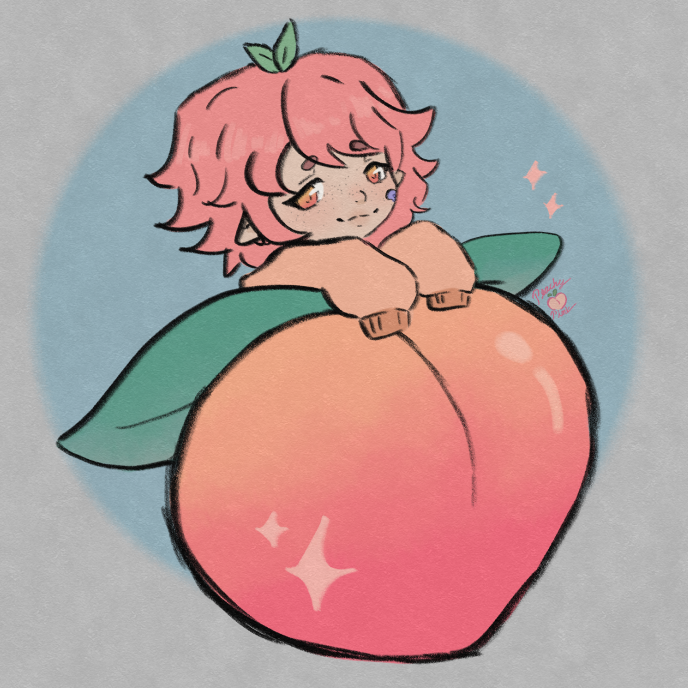Peachdoodlepink's tweet photo. peep my new persona lmao 🍑 https://t.co/3buxoESy2N