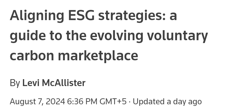 geoengineering1's tweet image. &quot;Companies are increasingly turning to voluntary carbon markets (#VCMs) to buy and sell carbon credits to achieve their decarbonization goals as part of their overall environmental, social, and governance (ESG) strategies. While VCMs can help individuals, businesses, and…