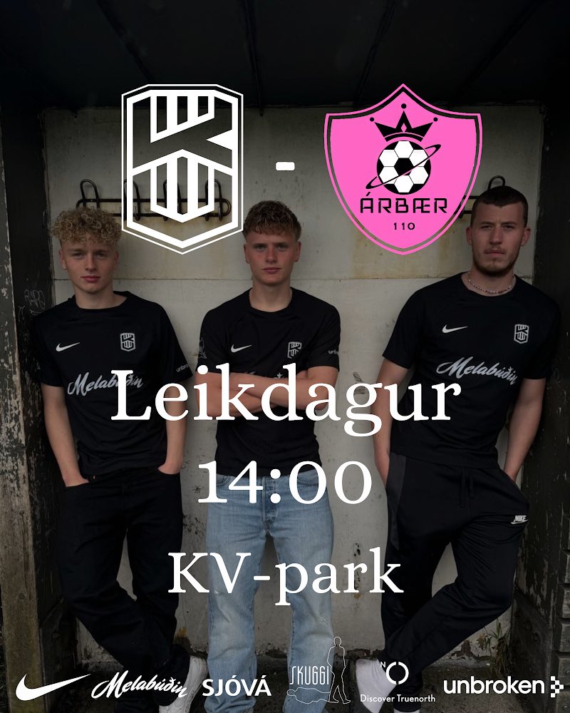 Leikdagur!

Árbær mæta í heimsókn á KV-park kl. 14:00 í dag.

Sjáumst á vellinum🤝

#KVnation