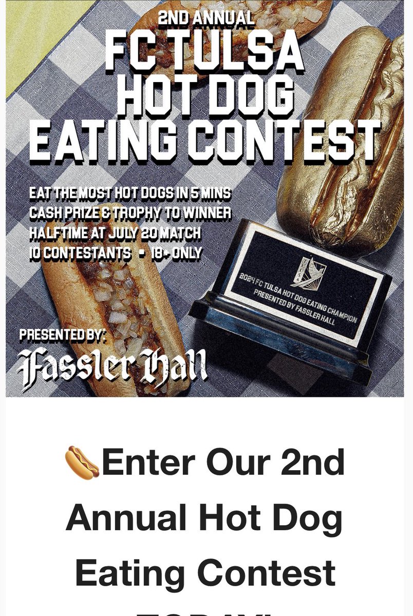 Bought a shirt from <a href="/FCTulsa/">FC Tulsa</a> last year and now get regular emails with offers that are increasingly tempting given the costs of watching Arsenal

A community club with $6 tickets, $1 beers, and half-time hot dog eating contests!