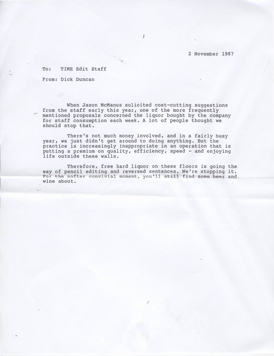 This is what used to pass for "cutbacks" in the media world: