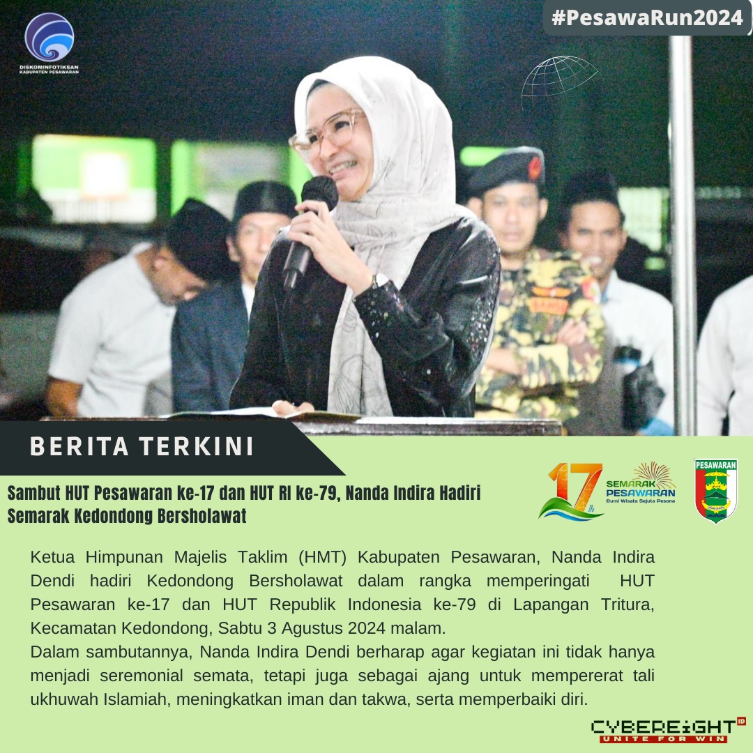 Menyambut HUT pesawaran semua ikut memeriahkan acara tersebut 
#PesawaRun2024

Semarak Pesawaran 
17 Tahun Pesawaran