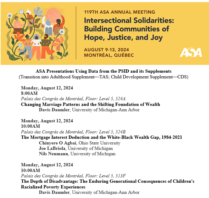 umpsid's tweet image. There are so many great presentations using #PSIDdata on day 3 of #ASA2024, beginning with: