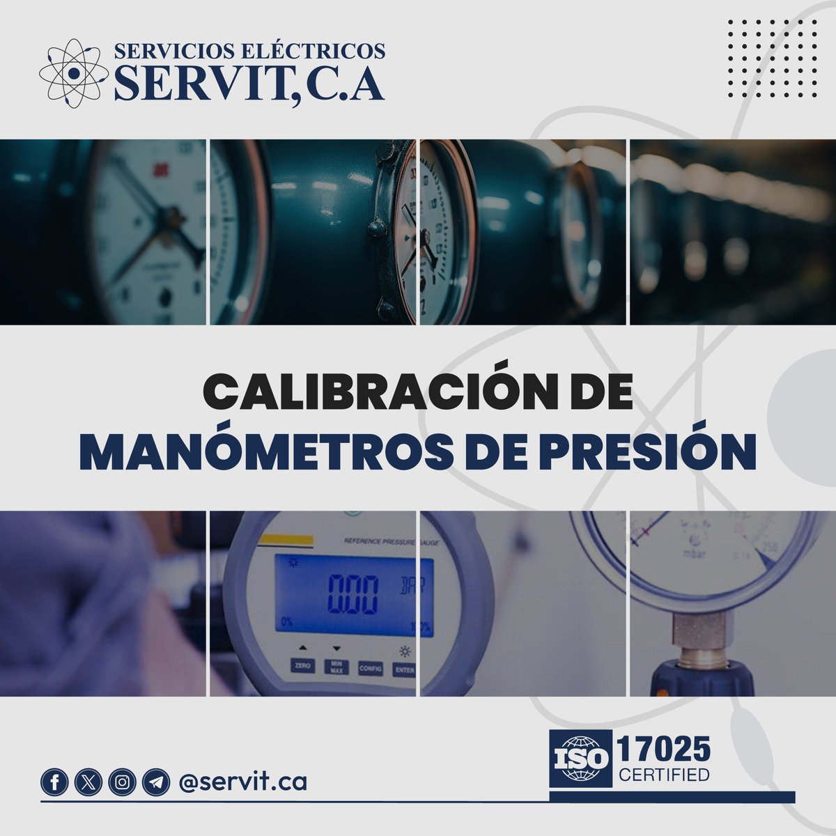 servit_ca's tweet image. ¿𝗦𝗮𝗯í𝗮𝘀 𝗾𝘂𝗲 𝗹𝗮𝘀 𝗰𝗮𝗹𝗶𝗯𝗿𝗮𝗰𝗶𝗼𝗻𝗲𝘀 𝘁𝗶𝗲𝗻𝗲𝗻 𝗳𝗲𝗰𝗵𝗮 𝗱𝗲 𝗰𝗮𝗱𝘂𝗰𝗶𝗱𝗮𝗱? Aunque el manómetro no se utilice, no permanece calibrado indefinidamente. Además, el desgaste mecánico hace que las lecturas se desvíen con el tiempo. instagram.com/p/C-b4A4wurcJ/…