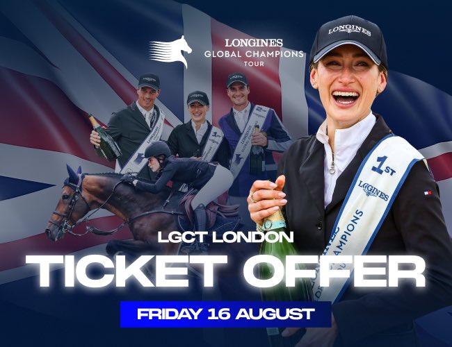 GCT_events's tweet photo. 😱😱SAY WHAT😱😱

‼️The next 1️⃣0️⃣0️⃣ tickets purchased for the Friday of LGCT London will get a FREE Longines Cap which will be available to pick up on site 🙌🏻 

Use the code: LONGINES at checkout 🛒 to see if you are in the lucky first 100 customers🤩

🔗 https://t.co/rfi1J3HiCe https://t.co/gGlv2GZx2B
