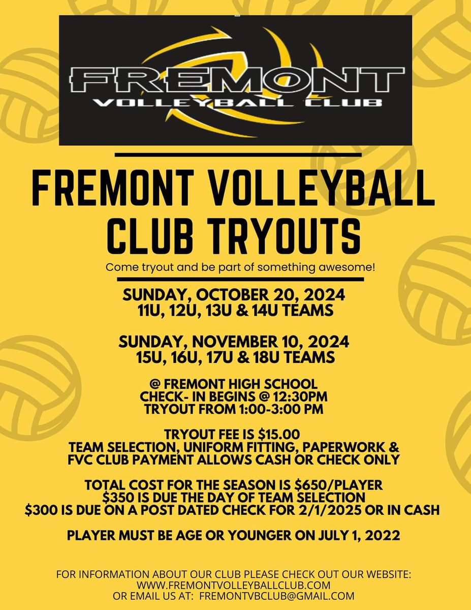 Fremont Volleyball Club tweet media