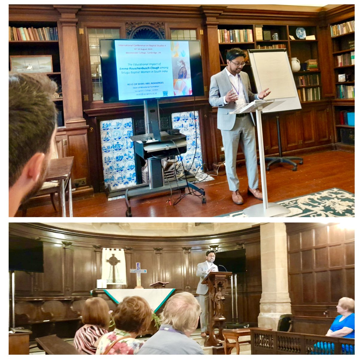 Spoke at the 10th International Conference on Baptist Studies at Westminster College, Cambridge. My paper looked at ‘The Educational Impact of Emma Rauschenbusch-Clough among Telugu Baptist Women in South India’ between 1883-1910. It was also nice to lead the devotions.