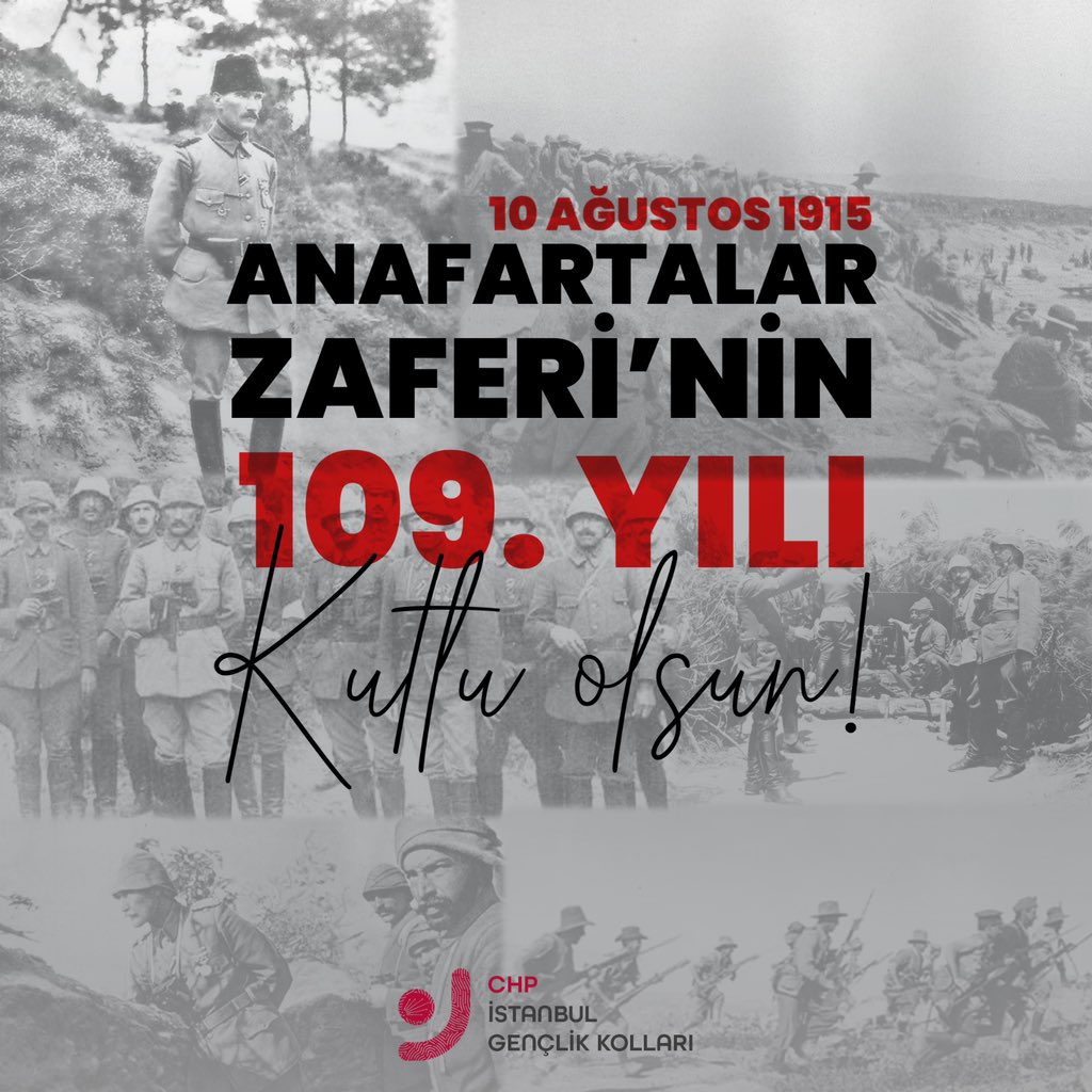 yenigenclikist's tweet photo. Anafartalar Zaferi’nin 109. yılı kutlu olsun.

Gazi Mustafa Kemal Atatürk’ün önderliğinde milletimizin bağımsızlık ve özgürlük için verdiği mücadelenin en önemli dönüm noktalarından biridir. Bu zaferi kazanan Gazi Mustafa Kemal Atatürk ve silah arkadaşlarını saygı ve minnetle anıyoruz.