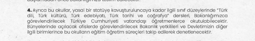 Milli ve bağımsız devlet böyle olunur. Medyamıza on yıllar evvelinden sızan kolonyalizmin finolarını havlattıran Fransa Milli Eğitim Bakanı Yusuf Tekin’in taleplerini kabul etti.
Artık Türk öğrenci alınamayacak ama anlaşmaya göre çok önemli bir husus daha var. Aşağıda👇
