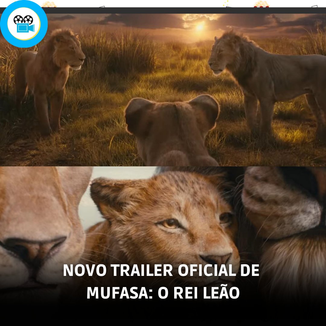 🎬 | Novo trailer oficial de Mufasa: O Rei Leão

Confira: instagram.com/p/C9hF0fVtfW7/

#D23 #Mufasa #MufasaOReiLeao #Disney #WaltDisney #AaronPierre #KelvinHarrisonJr #BlueIvyCarterentre #KagisoLediga #BillyEichner #SethRogen #DonaldGlover #BeyonceKnowlesCarter