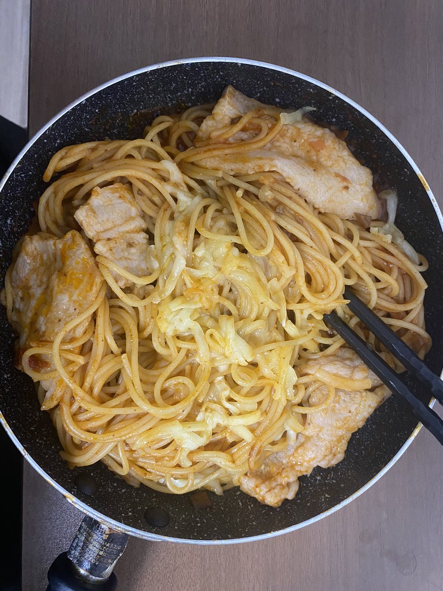 SM3110398's tweet photo. 自炊72日目
チーズミートソースパスタ！ https://t.co/WsdbZ9dR5F