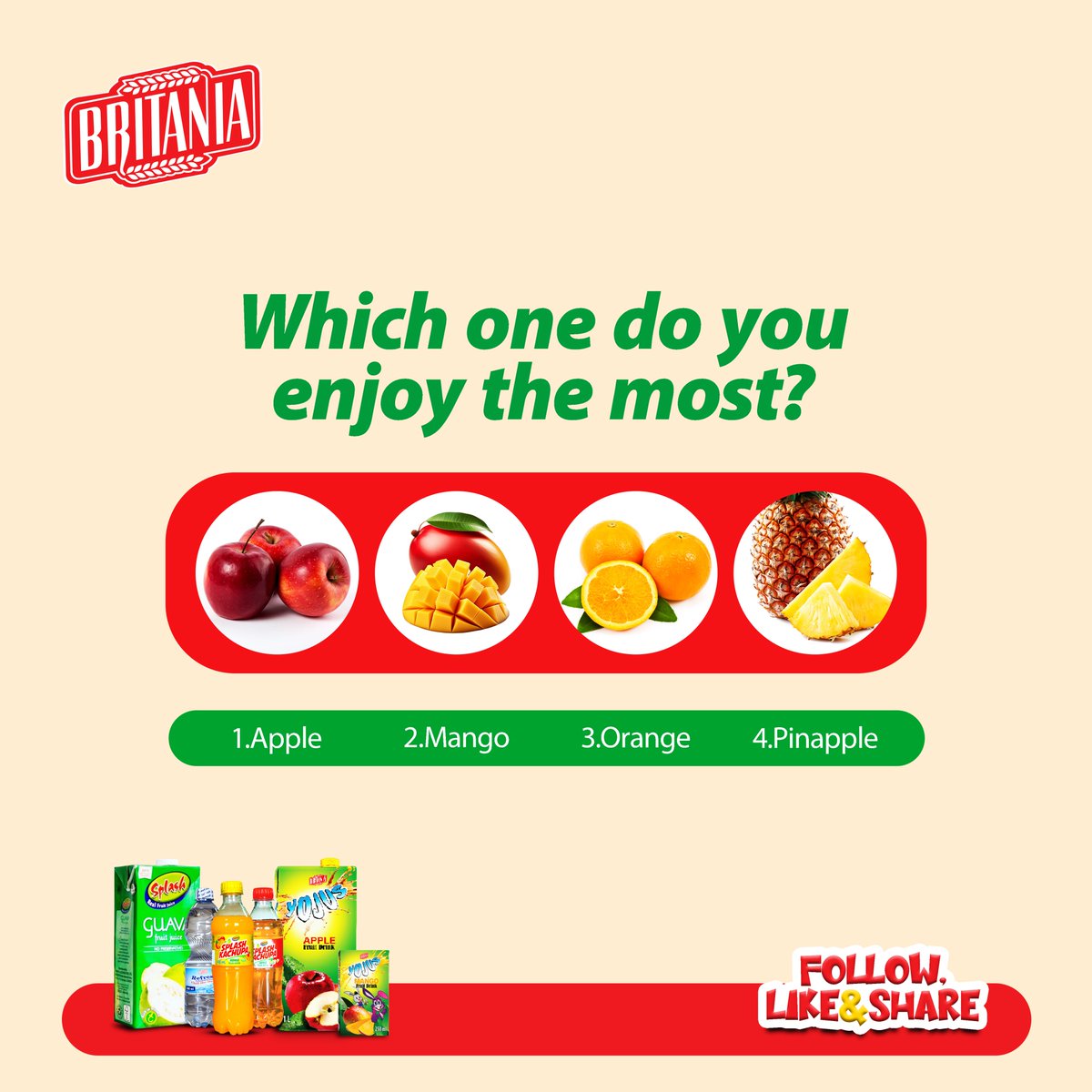 britania_uganda's tweet photo. You can only pick one. Which one is it?
Comment on your favorite🔽
#yojus #splashkachupa #tastethesweetness #britaniadrinks https://t.co/0MkadJBPr6