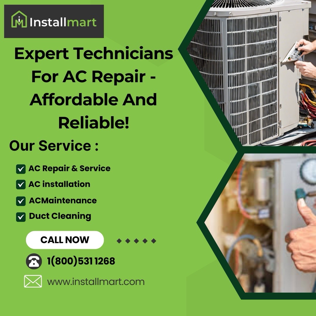 installmart's tweet image. Stay cool with our expert AC repair services! 🌬️ Our skilled technicians provide affordable and reliable solutions to keep your home comfortable. Don’t sweat it out this summer, book your appointment today! #ACRepair #StayCool #ExpertTechnicians