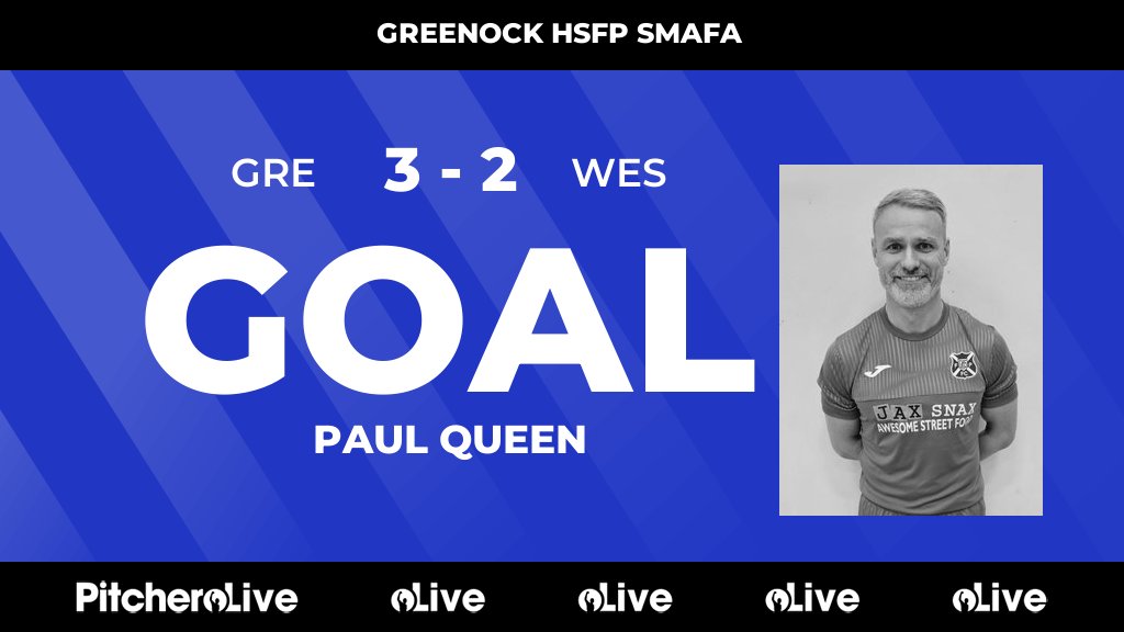 ghsfp's tweet photo. 85': Paul Queen scores for Greenock High School FPs AFC ๐
#GREWES #Pitchero
https://t.co/dFQR36FfYc https://t.co/v6FGCZdlW4