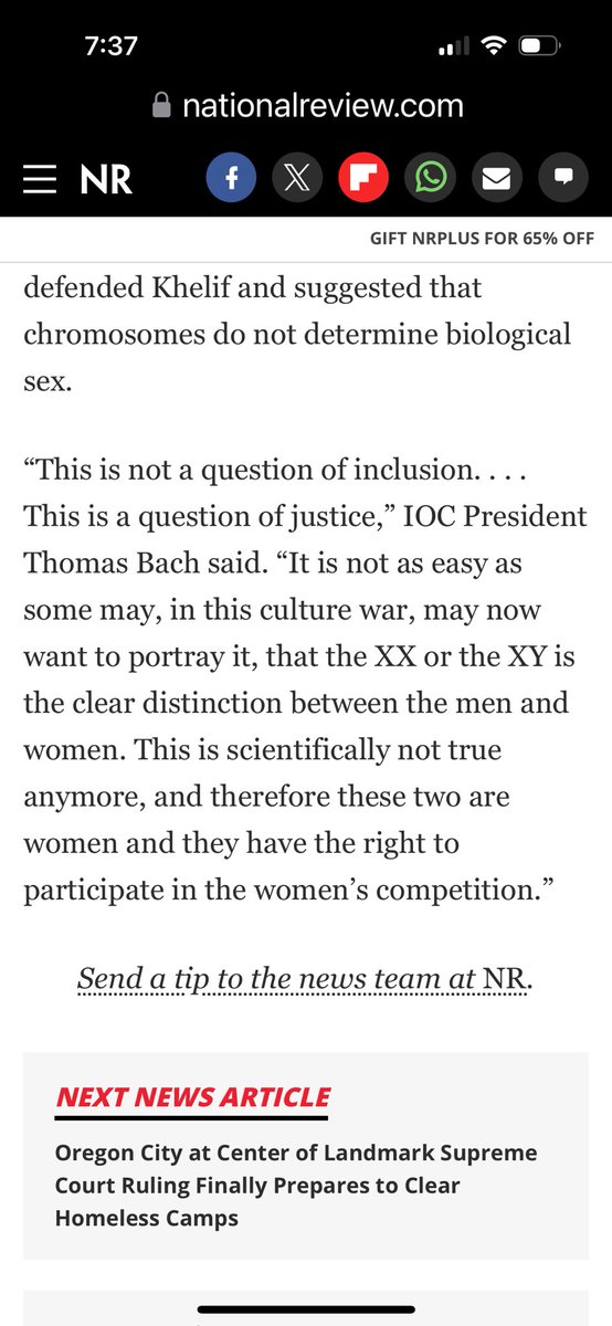 For all media who gaslit about these boxers actually being XX &amp; simply the target of evil Russian boxing officials who didn’t really get an XY test result at World’s, even the IOC gave up that ruse late in the game … &amp; then tried to redefine “what is a woman” altogether.