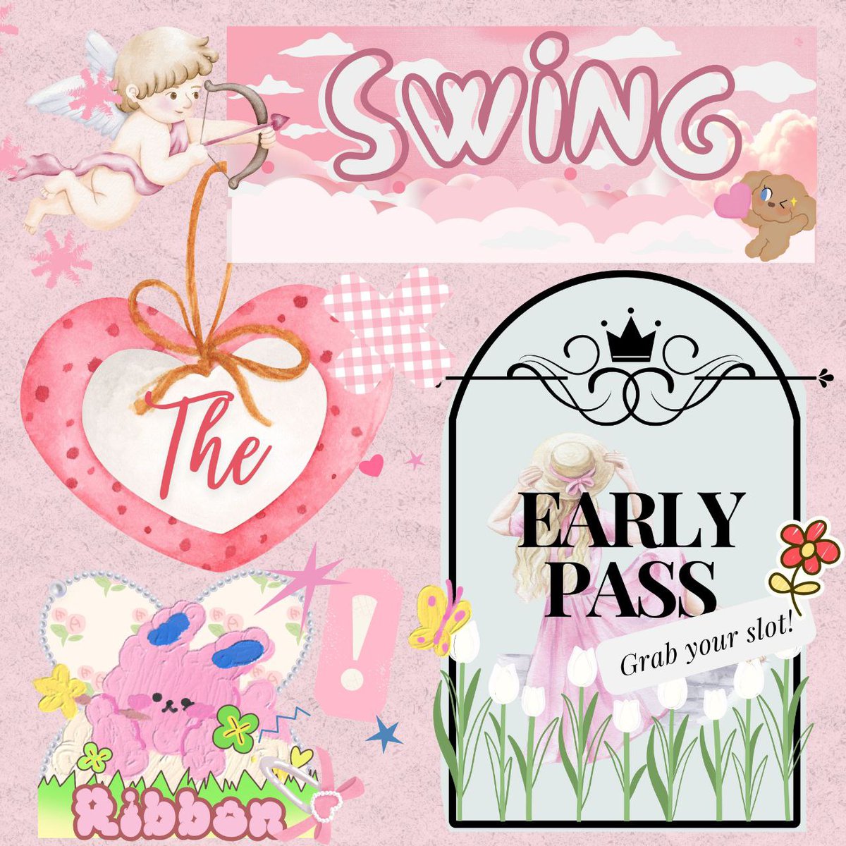 ㅤ
The 𝗿𝗶𝗯𝗯𝗼𝗻 had flown freely beneath the blue sky. It swings in the breeze, giving the impression that it is free to go wherever it wishes. But it appear to be looking for two lucky people to swing back and forth with its joyous heart. Be the t͟w͟o͟ l͟u͟c͟k͟y͟ ones! 🎀
ㅤ