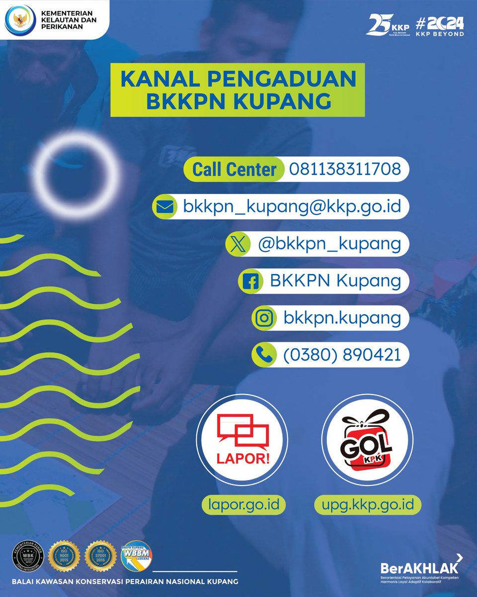#SahabatBahari semua bisa memanfaatkan layanan LAPOR! sebagai sarana menyampaikan pengaduan atau masukan kepada BKKPN Kupang secara cepat dan mudah. Tentunya demi pelayanan publik yang #LEBEBAE
