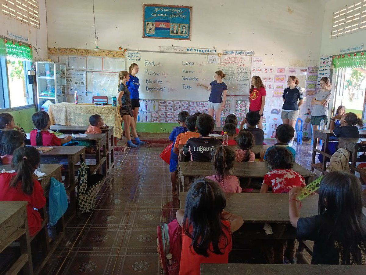 CampCambodia's tweet photo. Students #TeamPopae and #TeamLea 🫶🏻🫶🏻
#Campseffect 
#Dosomethingamazing
@CampsInt https://t.co/UeyWbhBVSM