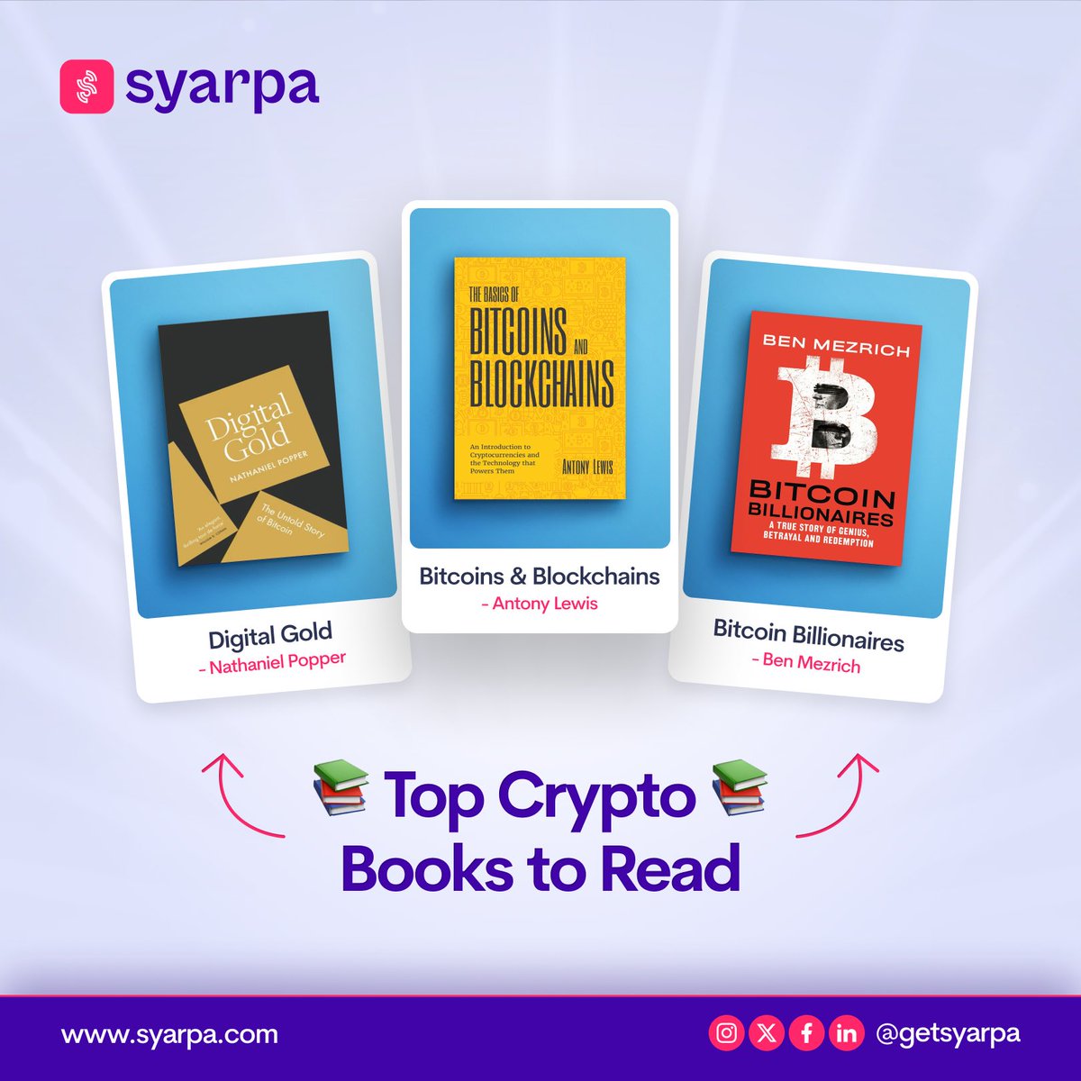 GetSyarpa's tweet photo. Whether you're a beginner or a seasoned investor, these books will provide you with valuable insights and knowledge about the crypto market.
#rich #BBNaija #syarpaNGNwallet #CrossBorderPayments #technology #FinTech #Inspiration #NGNWallet #CryptoServices https://t.co/JTrQPiSDEI