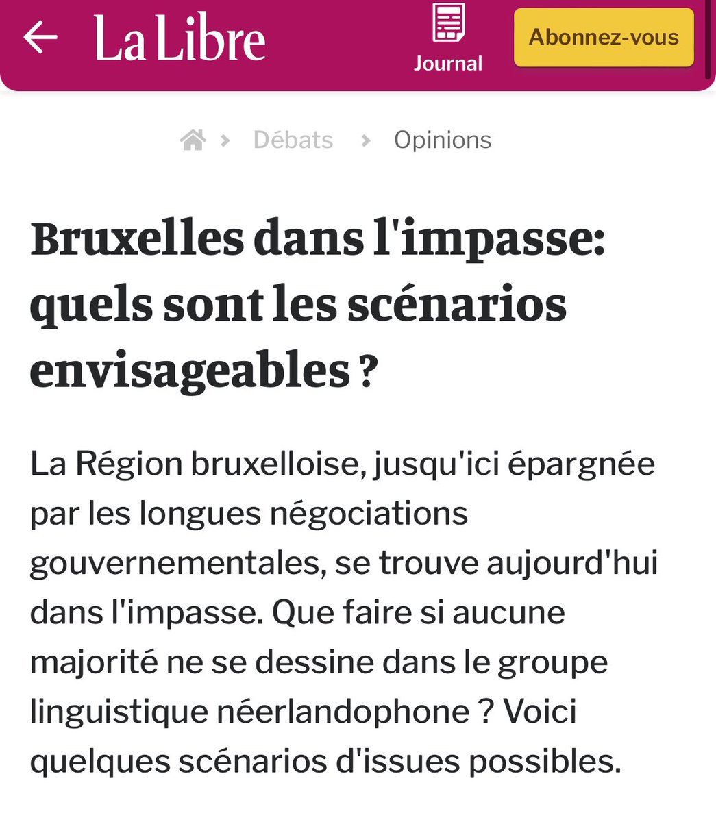 Kevin Meyvaert (@kevmey96) on Twitter photo 📌 Analyse de la formation d’une majorité néerlandophone à Bruxelles avec <a href="/benjamin_blanck/">Benjamin Blanckaert</a> dans <a href="/lalibrebe/">La Libre</a>.
—-
📌 Met collega Benjamin Blanckaert analyseren we de moeilijke Brusselse formatievorming  aan Nederlandstalige zijde in La Libre. 
<a href="/POLI_VUB/">POLI (@dfuturevub.bsky.social)</a>
🔗: lalibre.be/debats/opinion… 📌 Analyse de la formation d’une majorité néerlandophone à Bruxelles avec <a href="/benjamin_blanck/">Benjamin Blanckaert</a> dans <a href="/lalibrebe/">La Libre</a>.
—-
📌 Met collega Benjamin Blanckaert analyseren we de moeilijke Brusselse formatievorming  aan Nederlandstalige zijde in La Libre. 
<a href="/POLI_VUB/">POLI (@dfuturevub.bsky.social)</a>
🔗: lalibre.be/debats/opinion…
