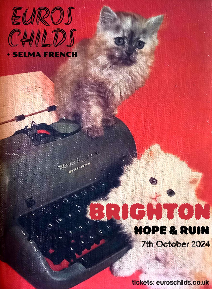 🦚 ADVERT 🦚 

Tickets for my gig at Brighton Hope &amp; Ruin on the 7 October are available here wegottickets.com/sct/qAVzMfK7CT