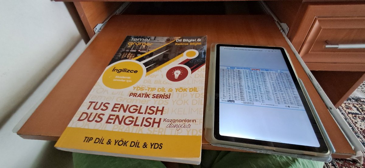 Yarın yökdil var ders çalışmaya başlayalım bakalım akşama da sallama taktiğine bakacam