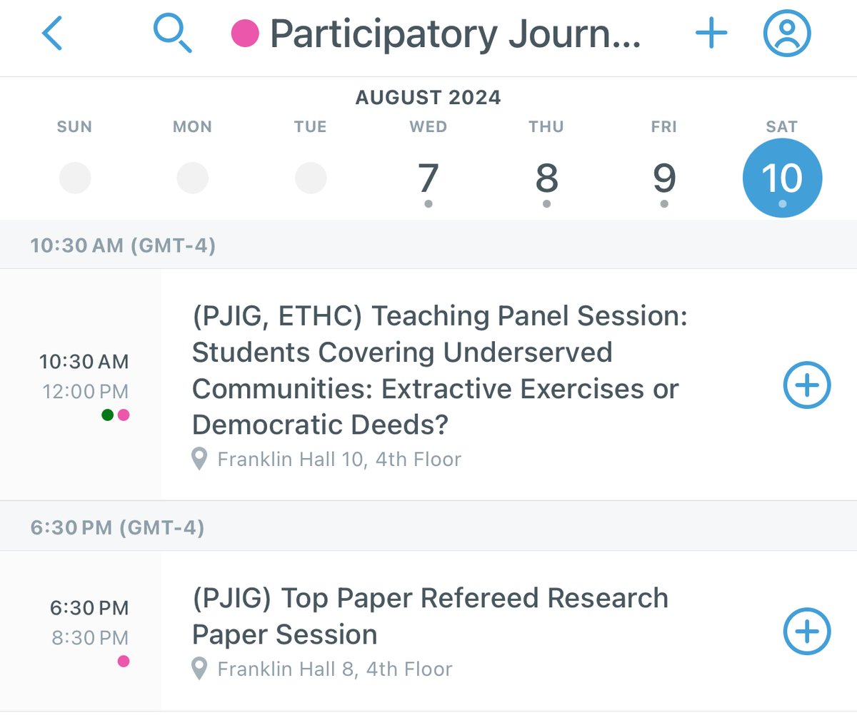 AEJMC PJIG (@aejmcpjig) on Twitter photo Join us this morning at 10:30 AM in Franklin Hall 10, 4th Floor, for our exciting teaching panel session, and later tonight at 6:30 PM for the <a href="/aejmcPJIG/">AEJMC PJIG</a> Top Paper session in Franklin Hall 8. Check your schedule for full details—don’t miss a moment! See you there! #AEJMC24 Join us this morning at 10:30 AM in Franklin Hall 10, 4th Floor, for our exciting teaching panel session, and later tonight at 6:30 PM for the <a href="/aejmcPJIG/">AEJMC PJIG</a> Top Paper session in Franklin Hall 8. Check your schedule for full details—don’t miss a moment! See you there! #AEJMC24