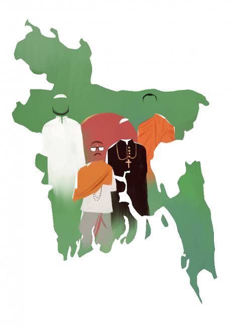 revolt_71's tweet photo. The Hindu Community of Bangladesh is falling into the trap set by Awami League and Indian agents. 

Till now, only two Hindus have been reported by the investigation of @AJEnglish where one of them was a Police and the other was an activist of BAL. 

As soon as there was a risk of communal violence plotted by the agents of Satan, the local Muslims turned out to guard the Hindu Temples and Local Hindu Families. 

The demonstration at Shahbagh and other parts of Bangladesh by a group of Hindu Community will only give the impression that they are not supportive of the newly gained independence and the build up work. 

Don't let BAL and India manipulate you via a group of agents. 

Ignore them and join the work in building up the nation. 

Always remember, we all are Bangladeshis. 

We are a Family!
