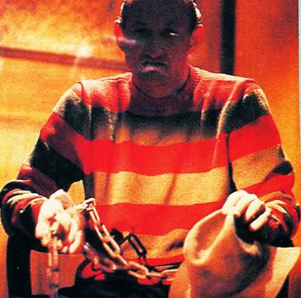 AaronDries's tweet image. Remember when Tobe Hooper, director of THE TEXAS CHAIN SAW MASSACRE, directed an hour-long NIGHTMARE ON ELM STREET prequel called “No More Mr. Nice Guy”, covering Krueger’s trial, hunting kids in an ice cream van, the vigilante mob, and him coming after the cop who arrested him?