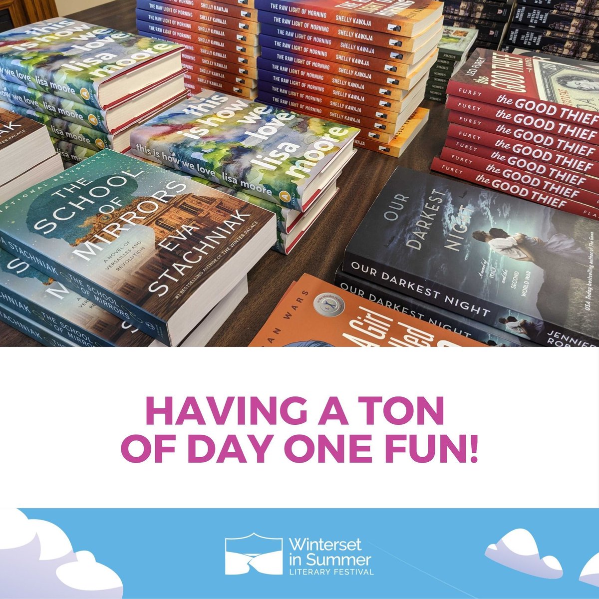 Winterset in Summer is in full swing, the energy is incredible, and the discussions have been lively! Don’t forget to stop by our book table to pick up some amazing reads and support our wonderful authors! #WintersetinSummer #Winterset2024 #NLArts #BookTwitter #ReadNL #Books